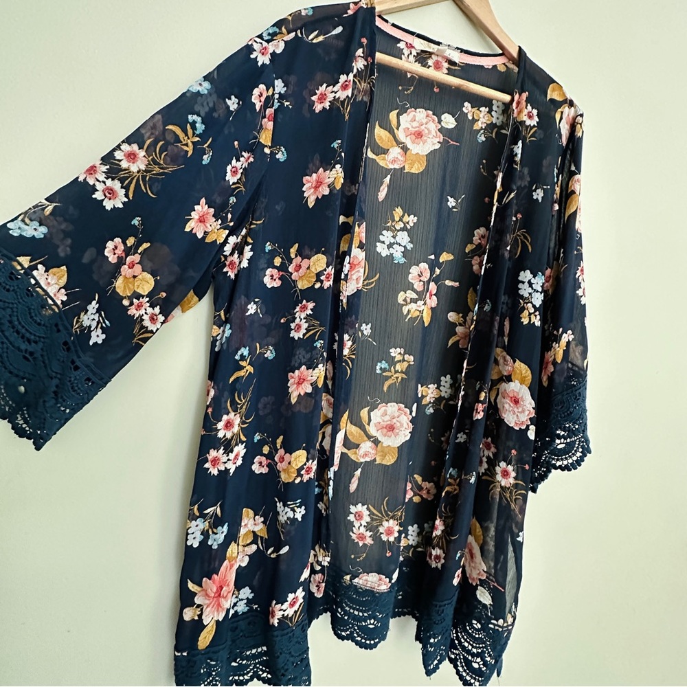 Rewind 1x Sheer Floral Duster